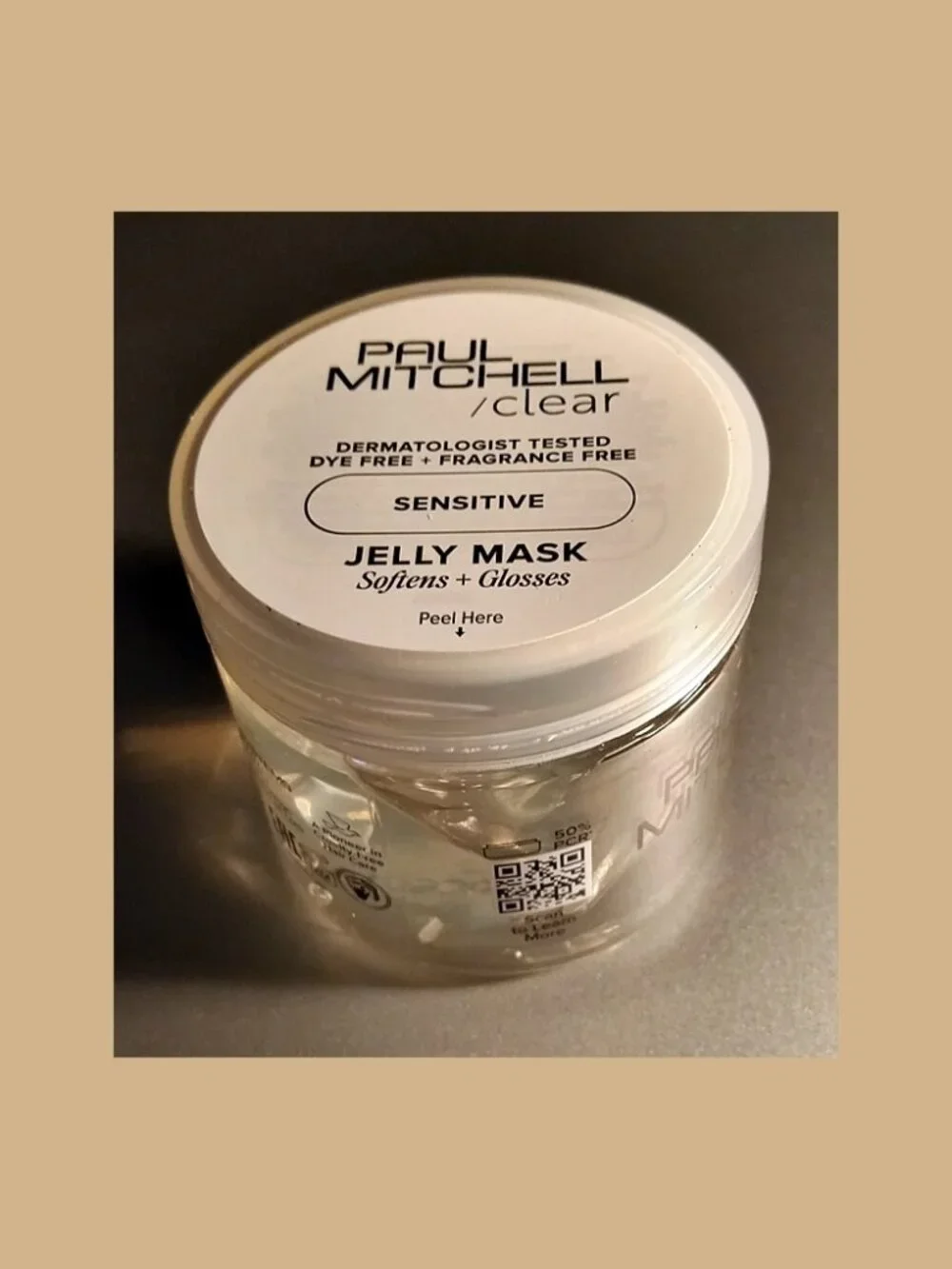 Paul Mitchell Clear Jelly Mask Sensitive 2 oz NEW